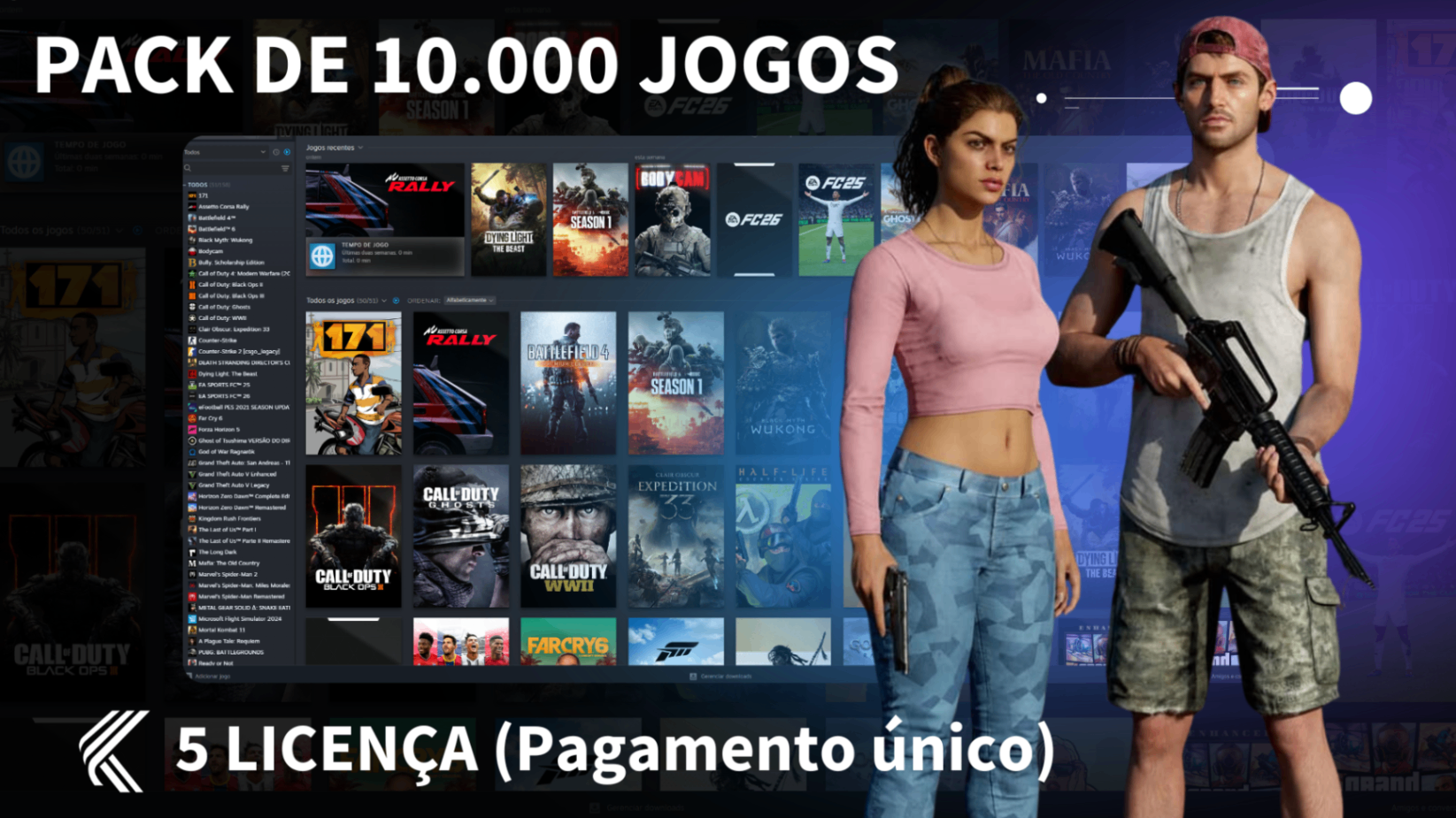 PACK COMPLETO COM 5 LICENÇAS